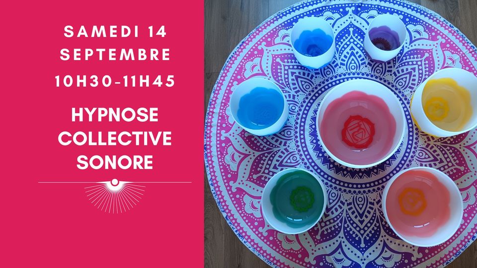 Hypnose collective avec bols de cristal