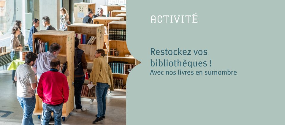 Restockez vos bibliothèques !