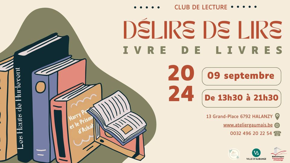 Club de lecture de septembre à la bibliothèque d'Halanzy