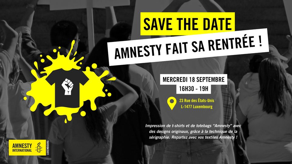 Amnesty fait sa rentrée !