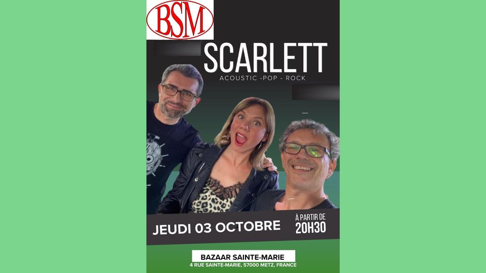 Concert with Scarlett (pop/rock covers)