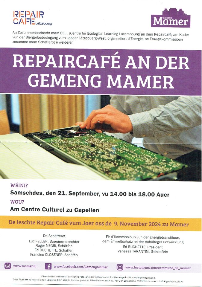 Repair Café @ Mamer