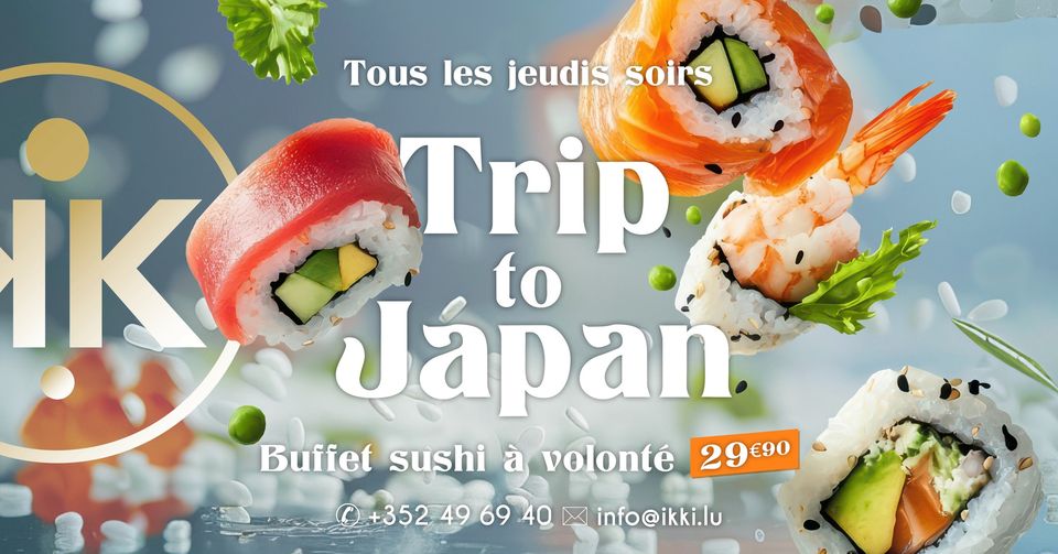 Voyage au Japon • Buffet sushi à volonté