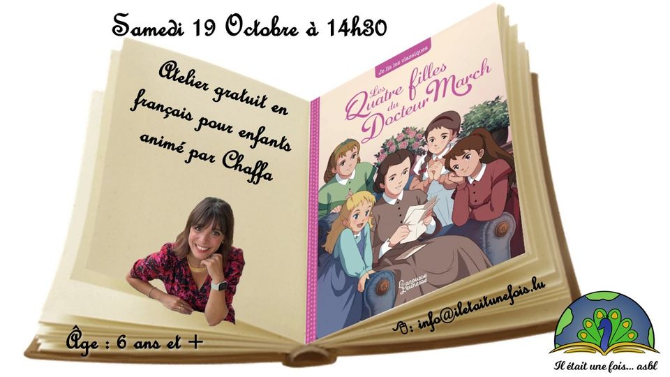 Free interactive reading workshop in French for children (6 years and older)