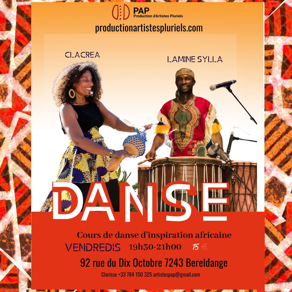 Cours de danse d'inspiration africaine