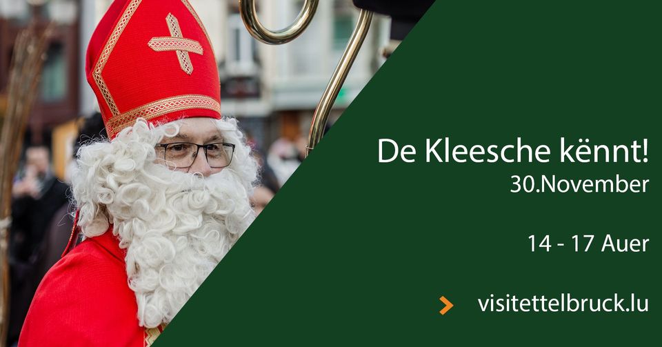 Le Saint Nicolas arrive à Ettelbruck