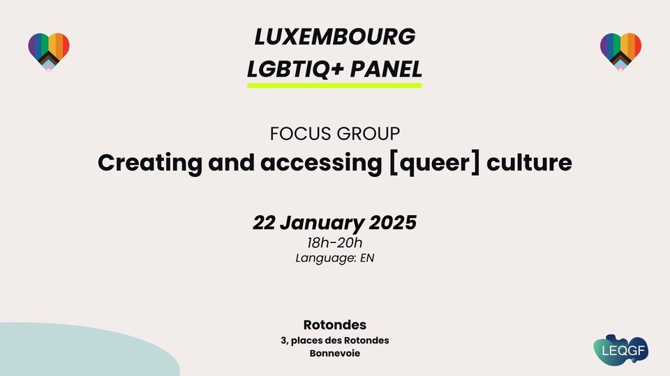 Luxembourg LGBTIQ+ Panel - [queer] Culture