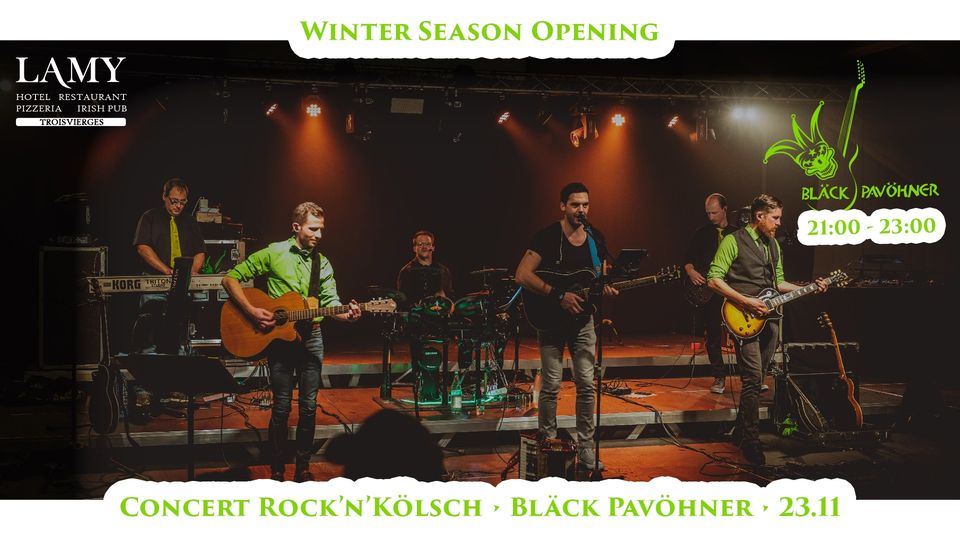 Ouverture de saison hivernale : Concert Rock'n'Kölsch avec Bläck Pavöhner