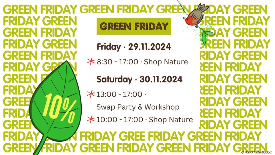 Green Friday & Saturday: Swap Party | par natur&ëmwelt