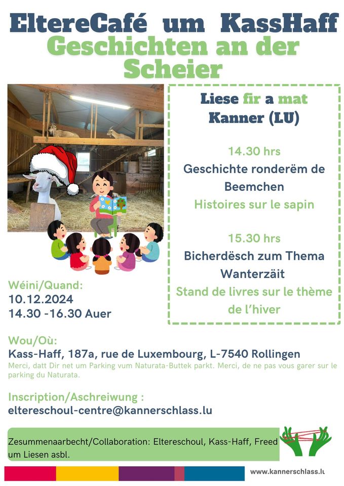 Parent Café at Kasshaff - Stories at Scheier