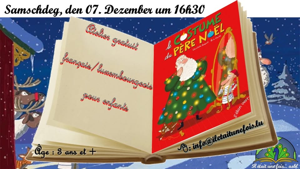 Atelier de lecture bilingue (Français et Luxembourgeois) pour enfants (3+)