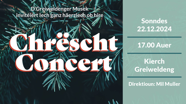 Christmas Concert by the Greiweldenger Musek