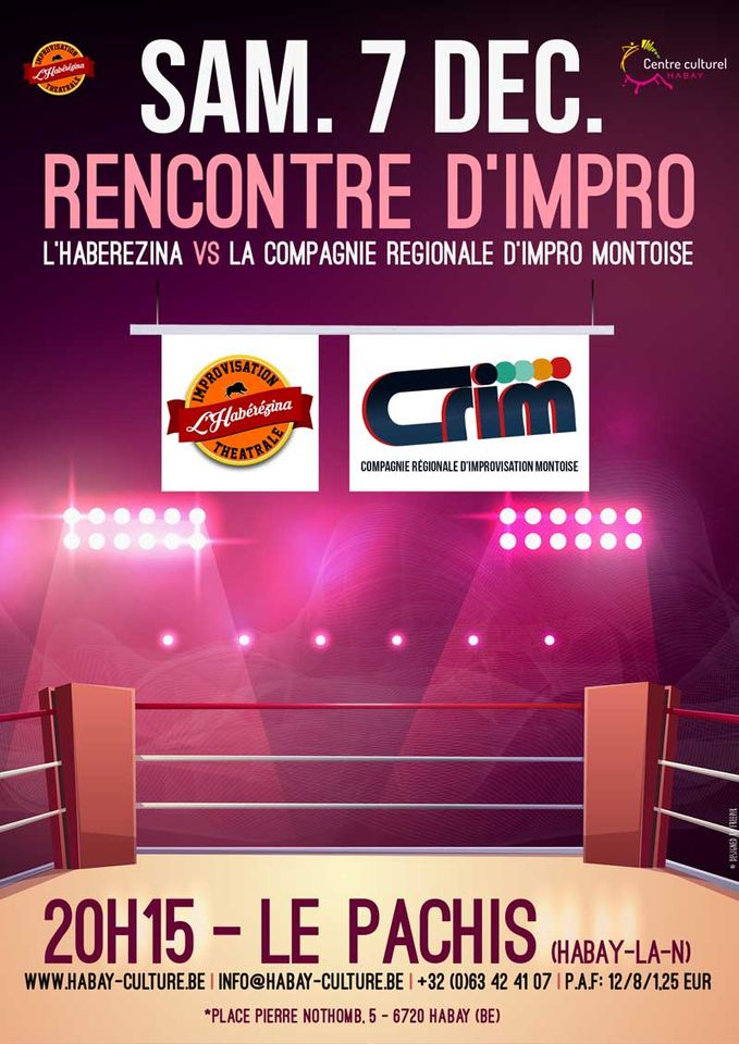 Rencontre d'impro | L'Habérénzina VS LA CRIM (Compagnie régionale d'impro montoise)