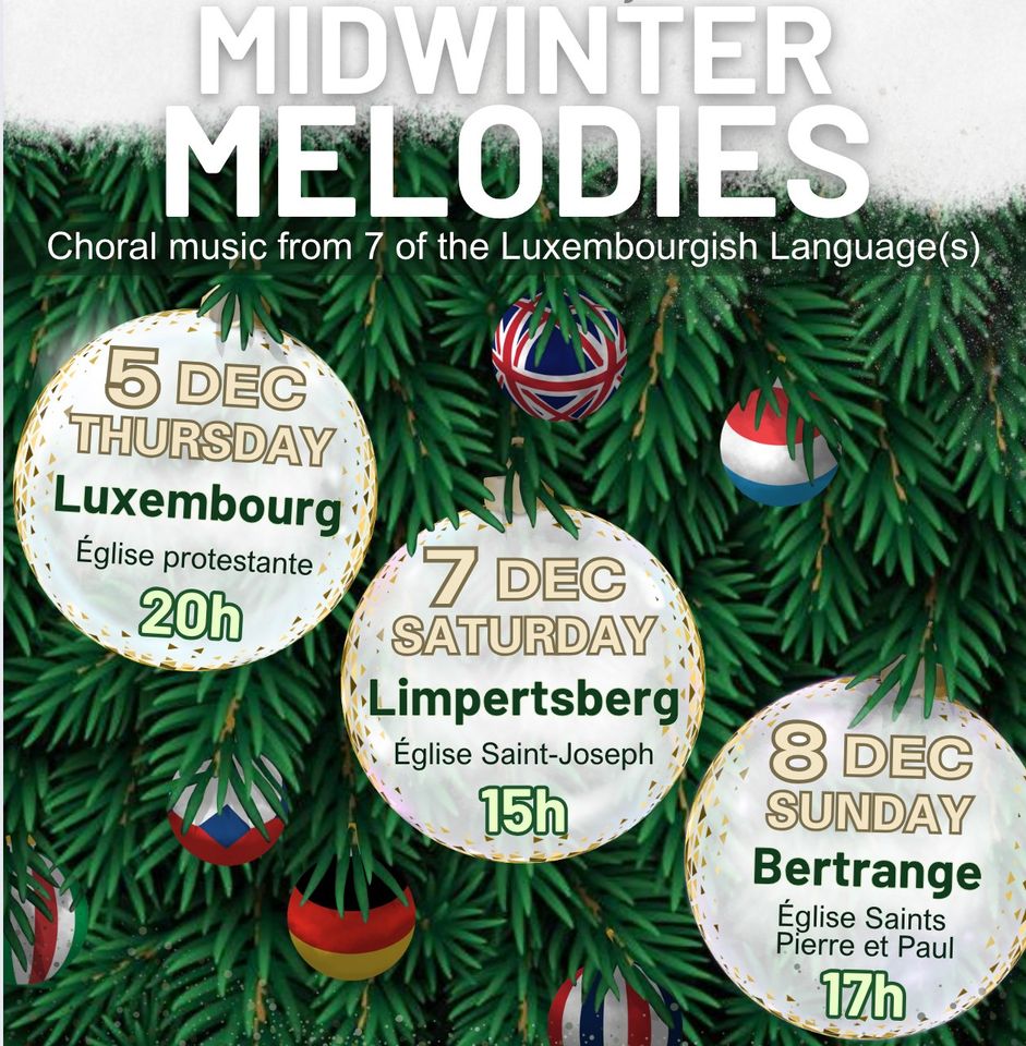 Mélodies de mi-hiver des sept langues luxembourgeoises