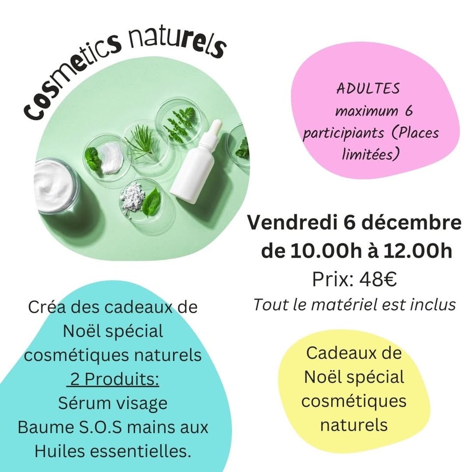 Cadeaux Noël : créer tes cosmétiques naturels