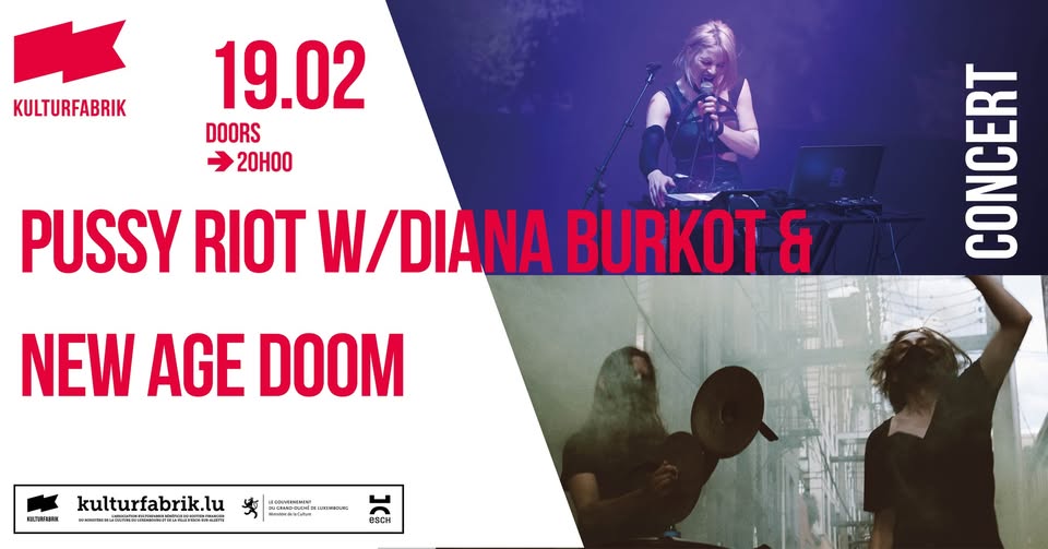 Pussy Riot avec Diana Burkot & New Age Doom à la Kulturfabrik