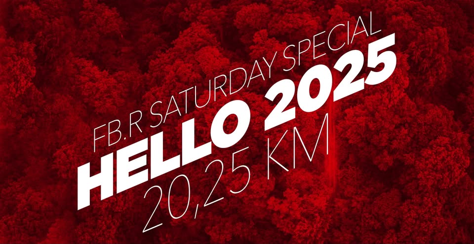 FB.R samedi spécial : BONJOUR 2025 / 20,25 km