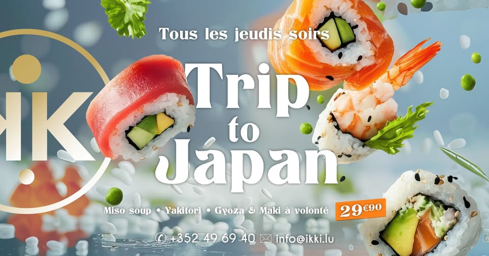 Trip to Japan • All-you-can-eat Sushi • Ikki Luxembourg