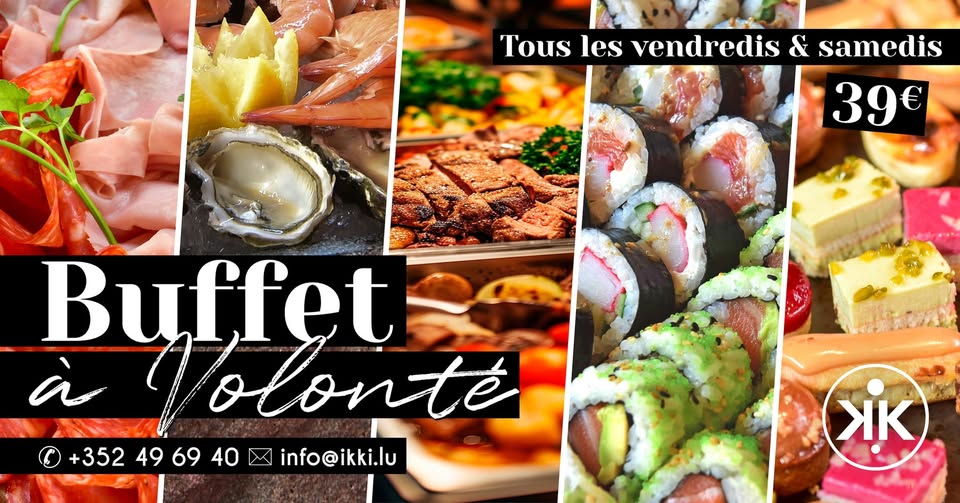 All you can eat buffet at IKKI Luxembourg