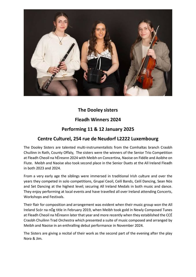 Irish music session - Dooley Trio in Luxembourg