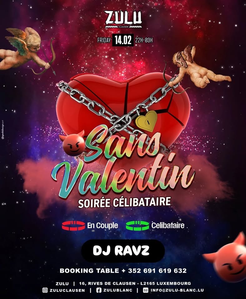 Sans Valentin Singles Night at Zulu Clausen