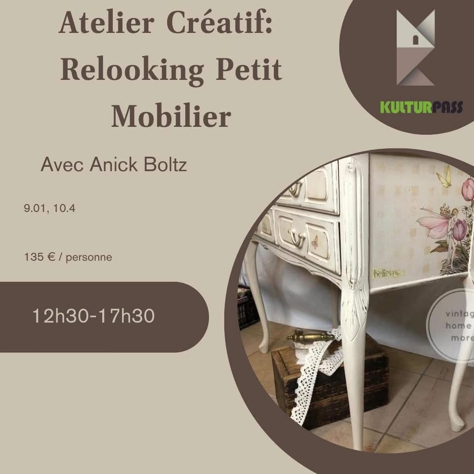 Atelier relooking petit mobilier