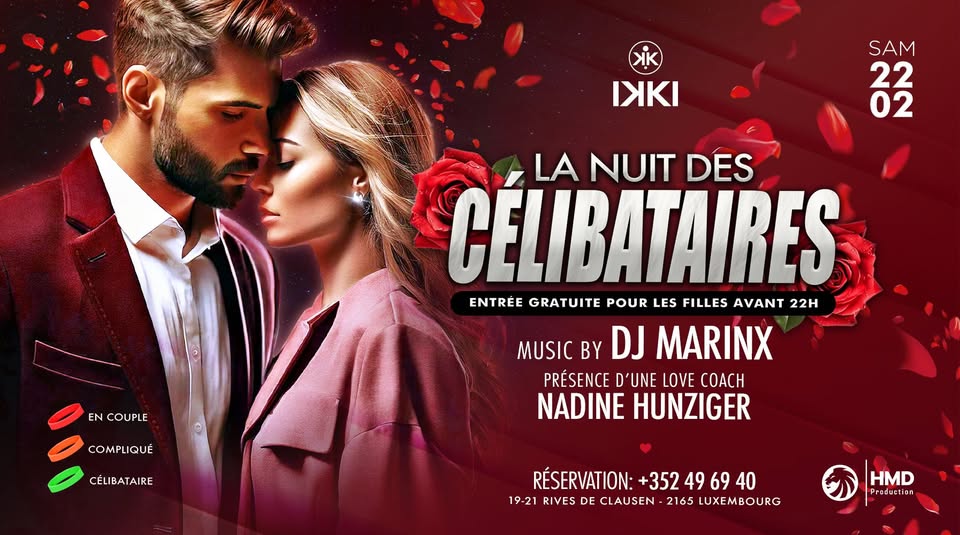 Singles Night - Saturday 22/02 - IKKI Luxembourg