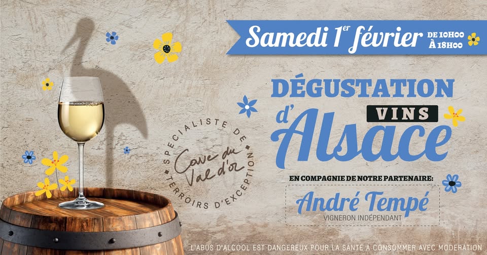 Dégustation Vins d'Alsace - André Tempé