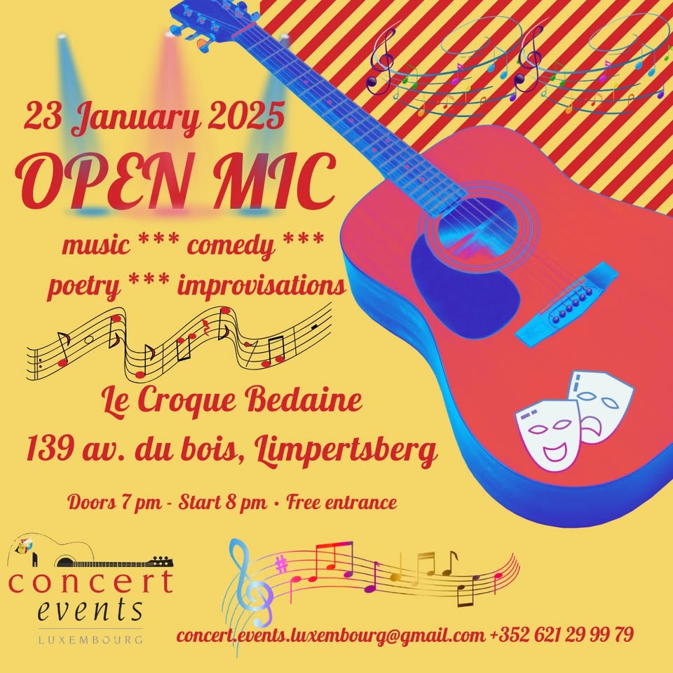 Open mic by Concert Events Luxembourg