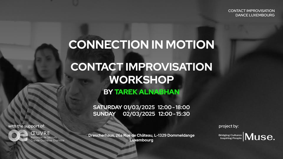 Connexion en mouvement Atelier de danse d'improvisation contact avec Tarek Alnabhan