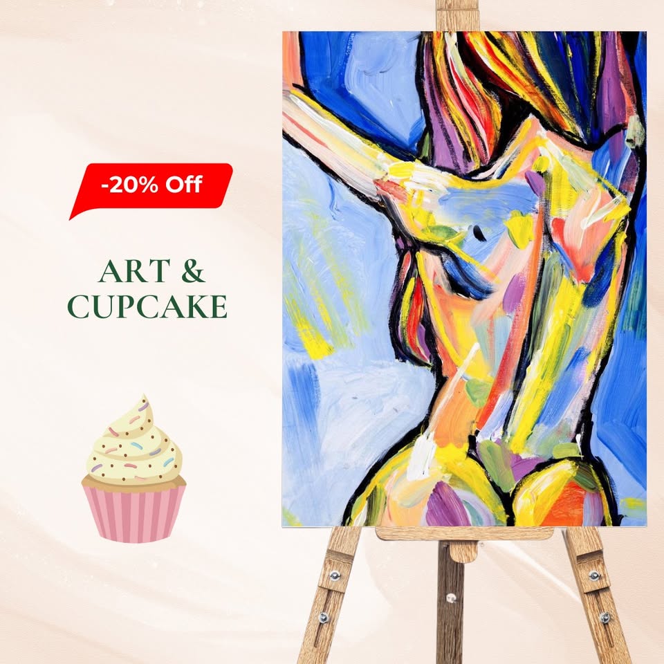 Art et Cupcake Comme une Vierge