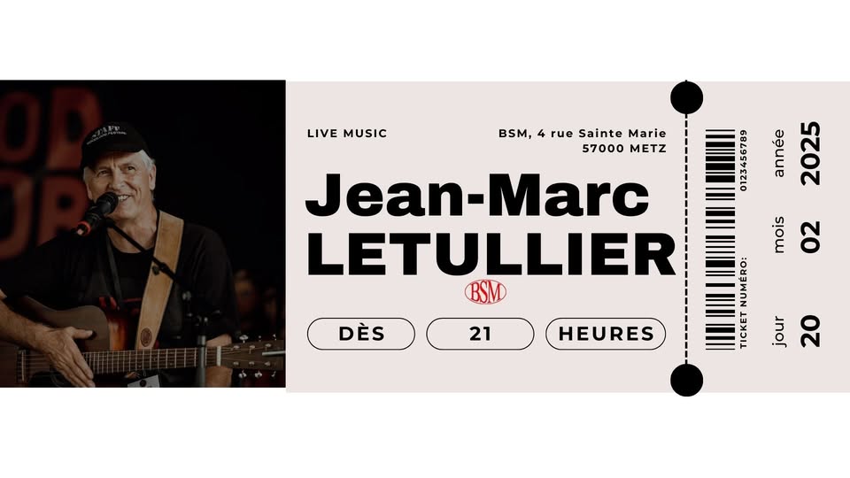 Concert with Jean-Marc Letullier at BSM