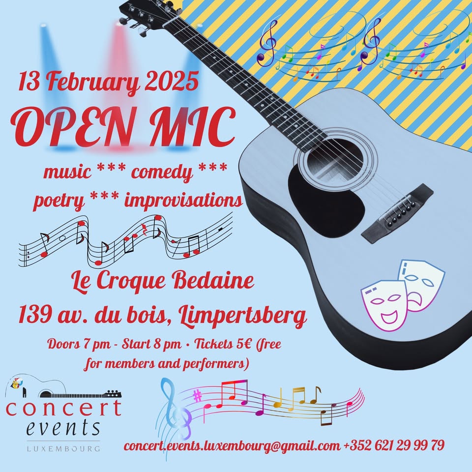 Open mic par Concert Events Luxembourg