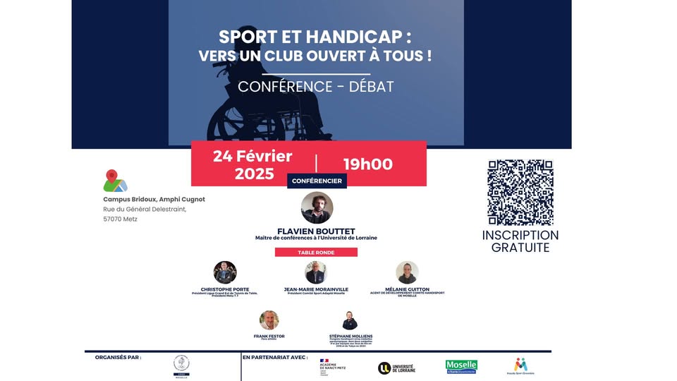 Conférence : Sport et handicap