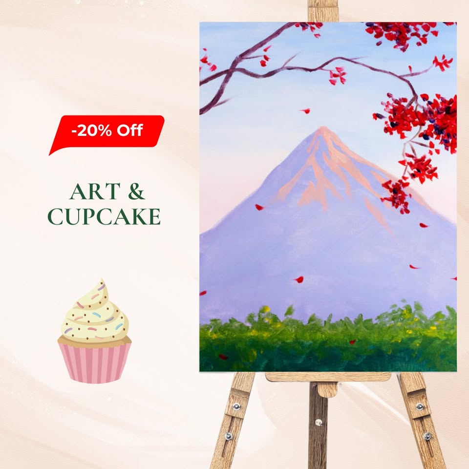 Art et Cupcake Mont Fuji