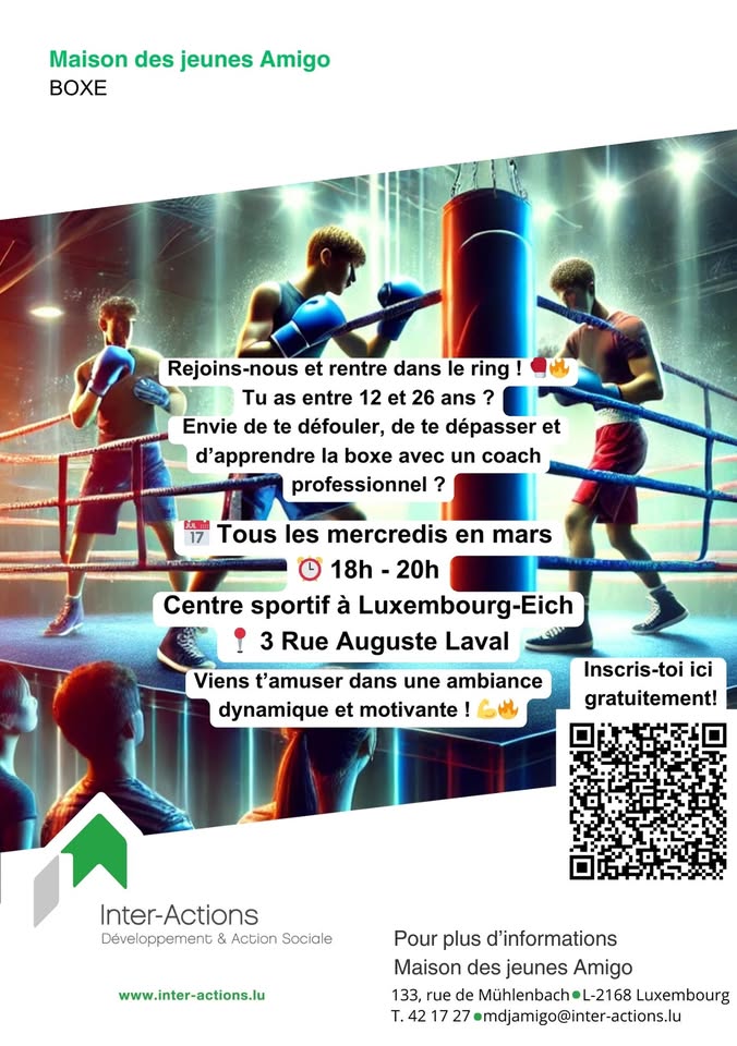 Atelier de boxe