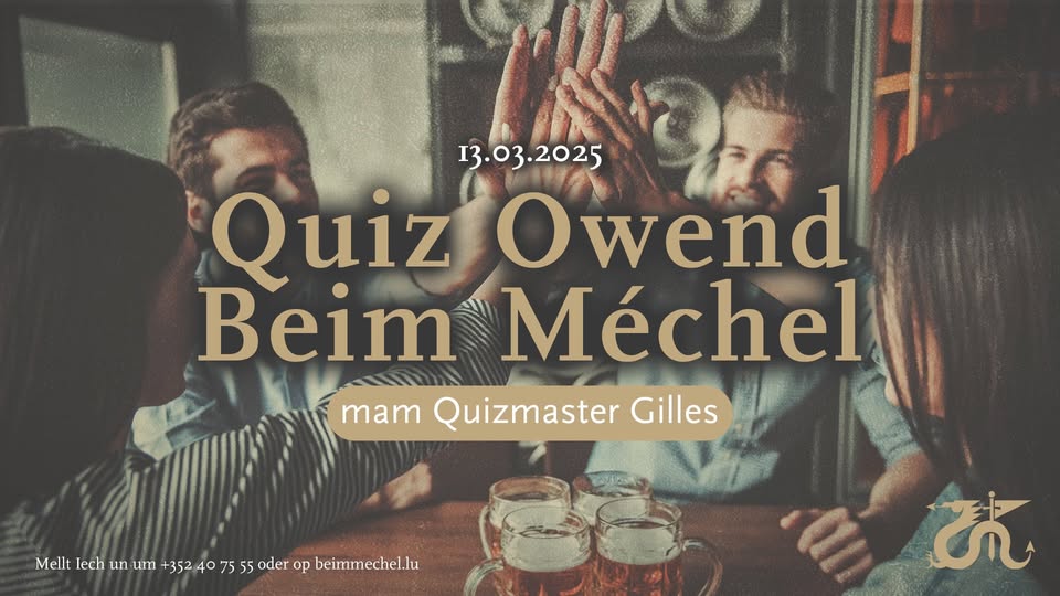 Quiz Night at Beim Mêchel with Gilles Rauen