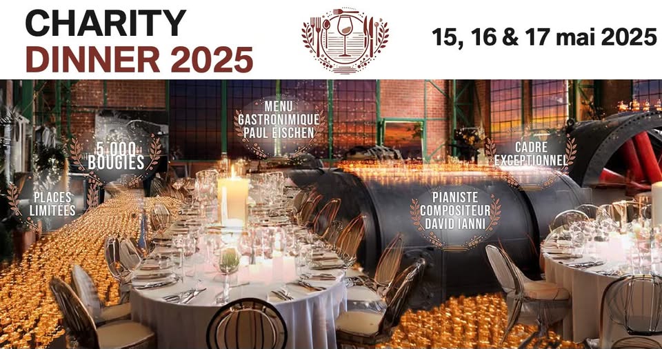 Charity Dinner 2025 – Une soirée inoubliable pour une bonne cause !