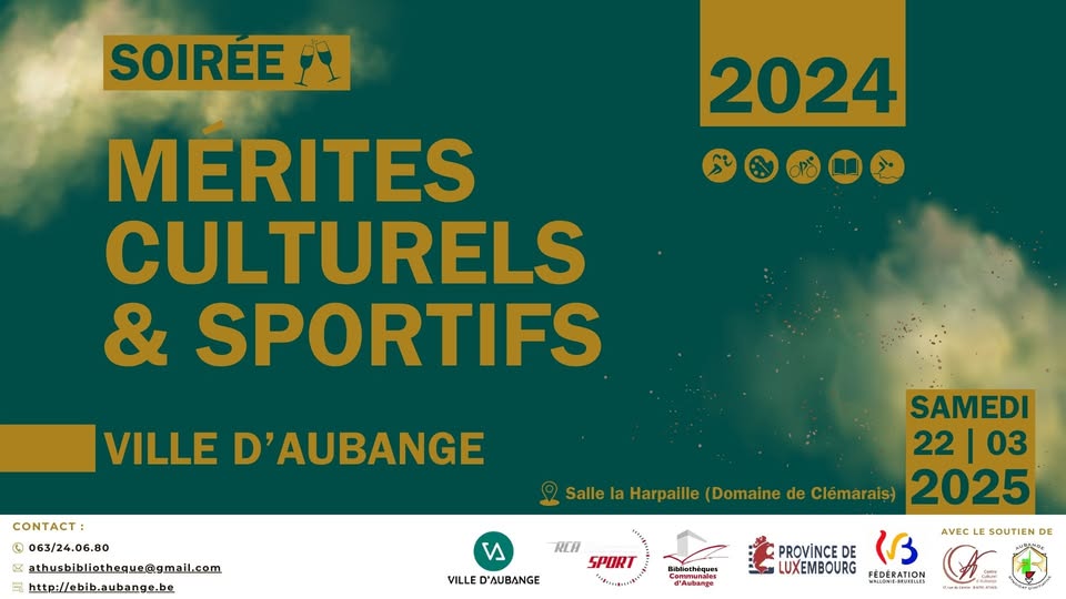 Soirée de remise des Mérites culturels et sportifs 2024 de la Ville d'Aubange