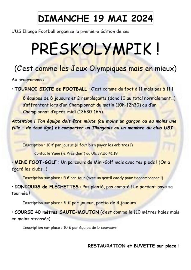 Presk'olympik!