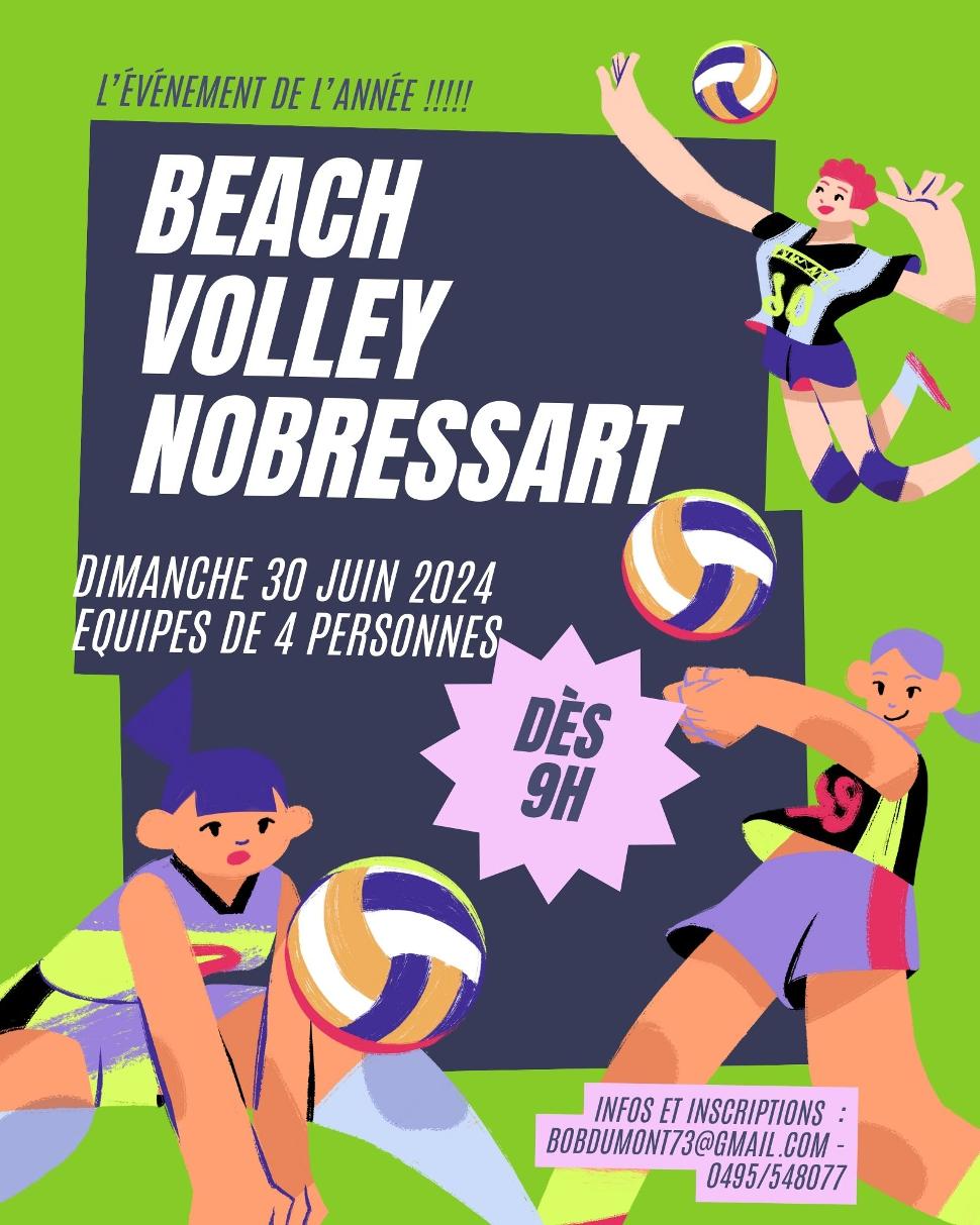 Beach-volley à nobressart