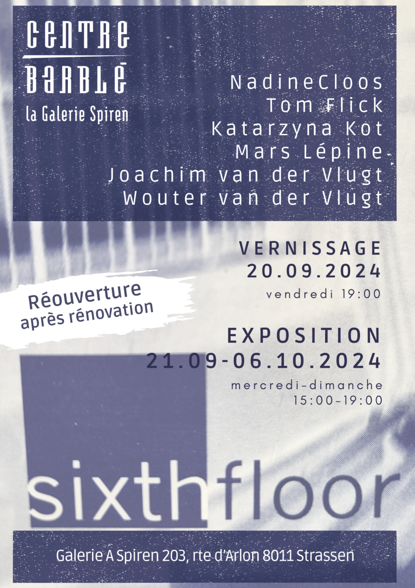 Vernissage Exposition des artistes du sixthfloor