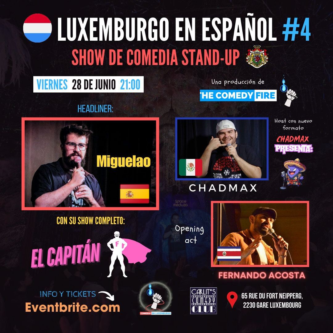 Luxemburgo en Español #4 - El show de comedia stand-up en tu idioma