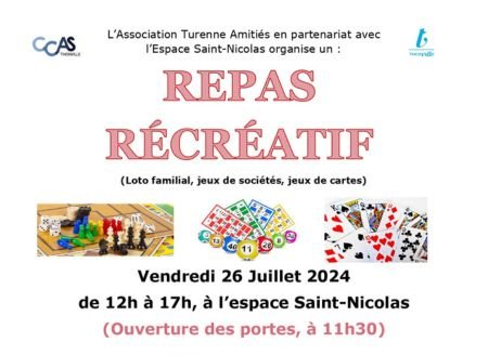 Espace Saint-Nicolas : repas récréatif