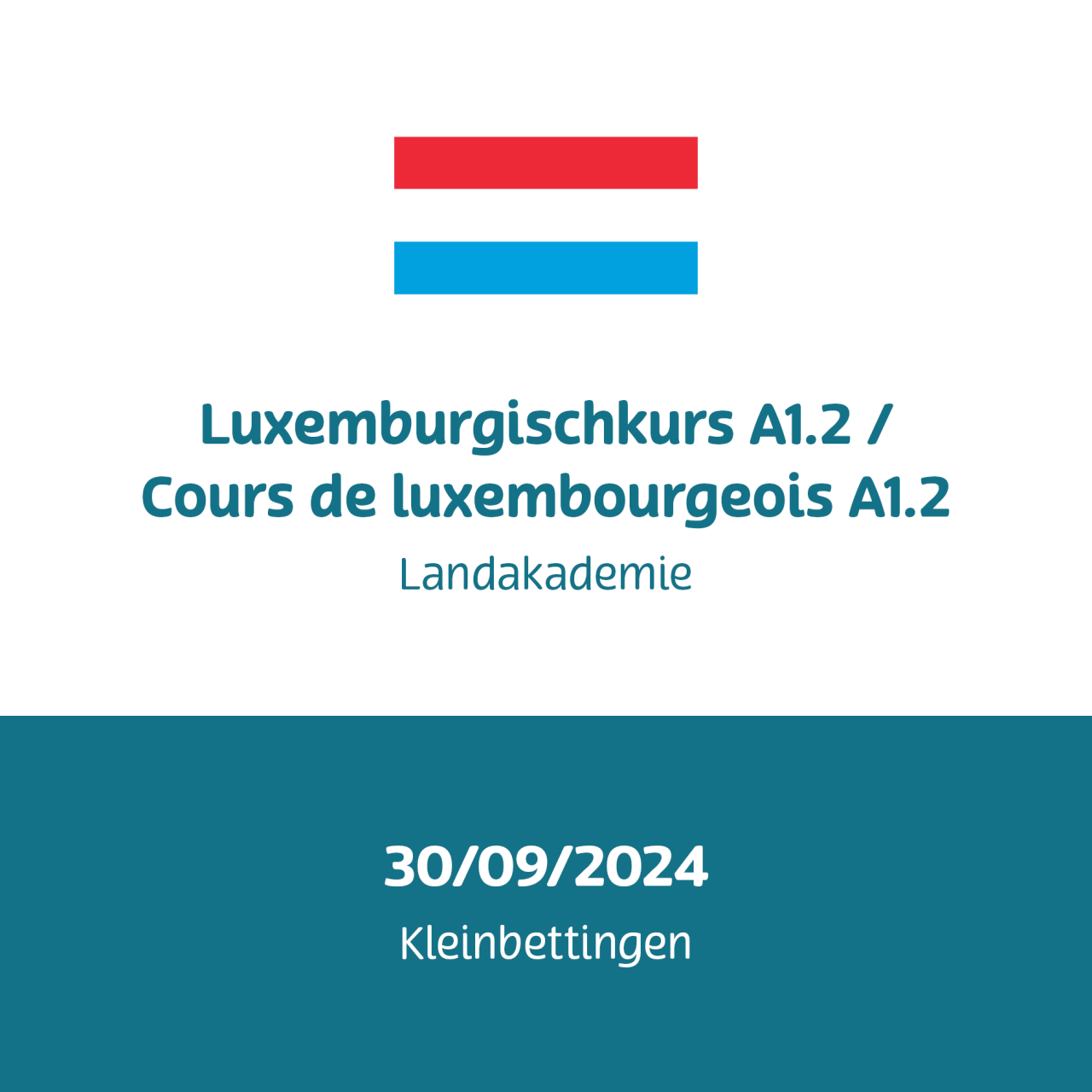 Cours de luxembourgeois a1.2