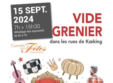 Vide grenier dans les rues de Koeking