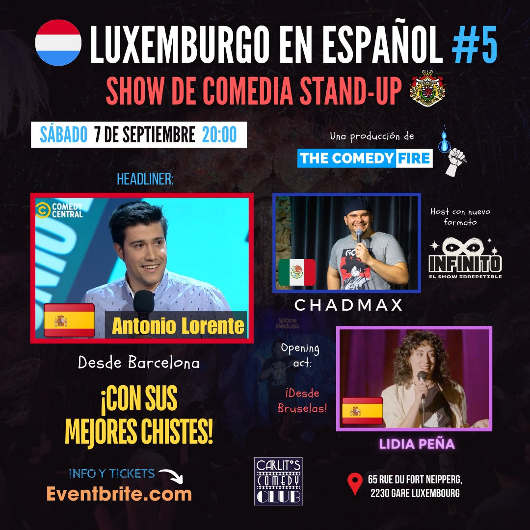 Luxembourg in Spanish #5 - A stand-up comedy show in your language