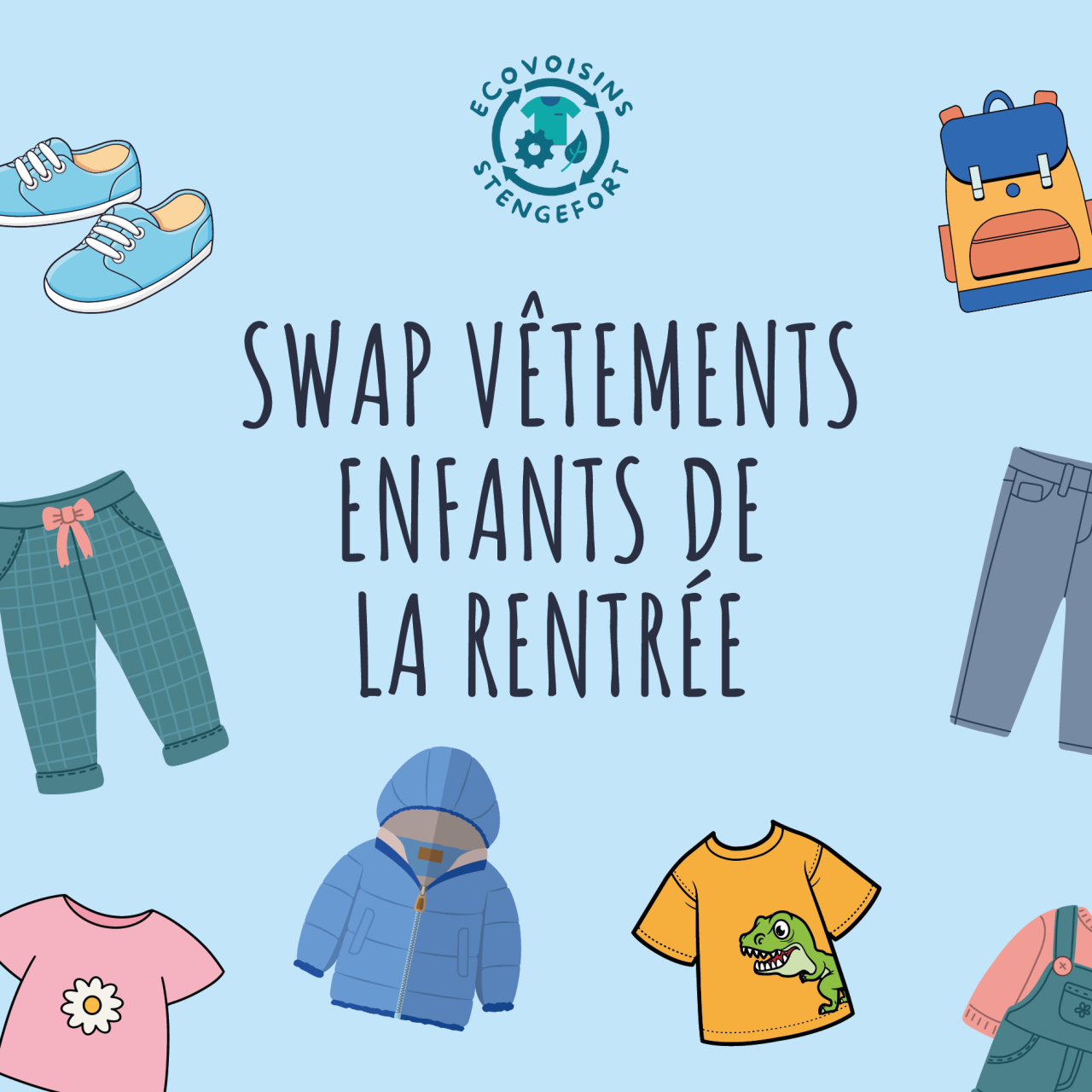 Swap children's back-to-school clothes