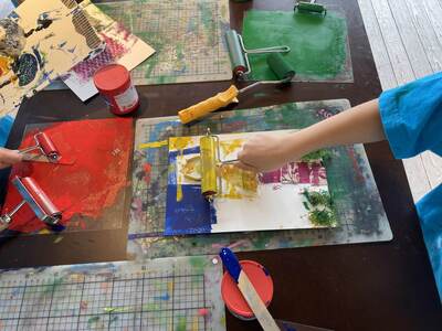 Atelier kids: Collagraphie