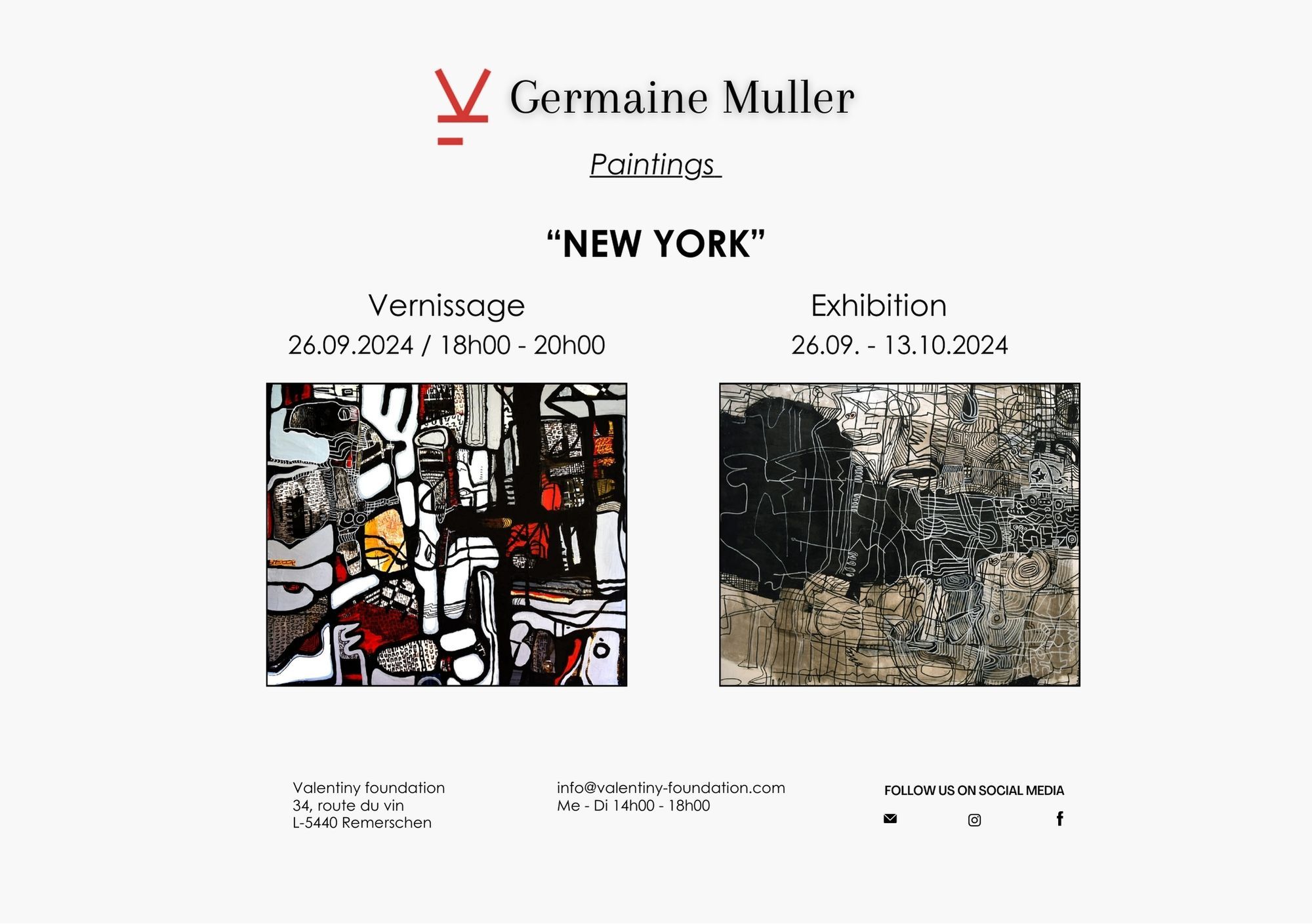 Exposition - Germaine Muller "New York"